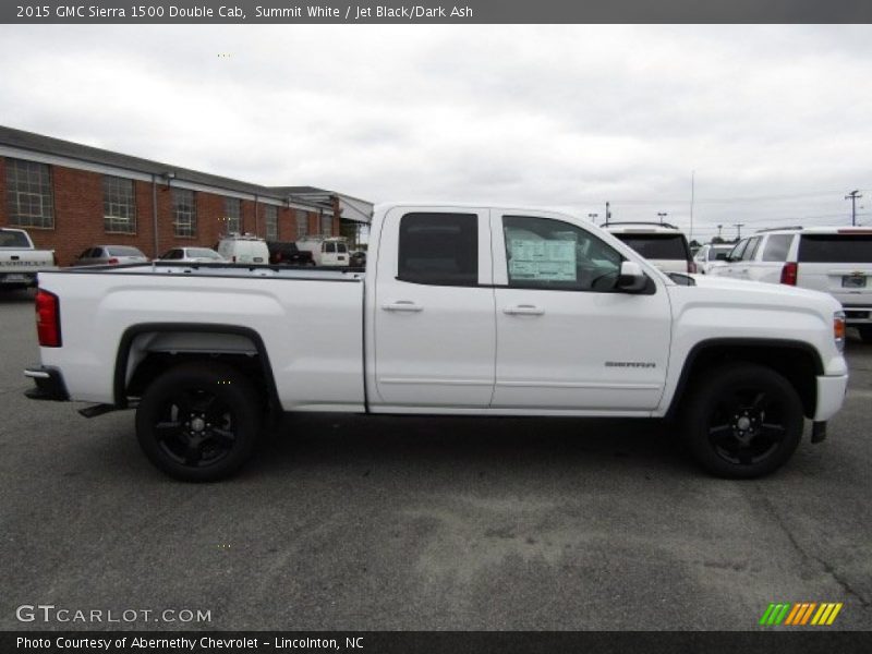 Summit White / Jet Black/Dark Ash 2015 GMC Sierra 1500 Double Cab