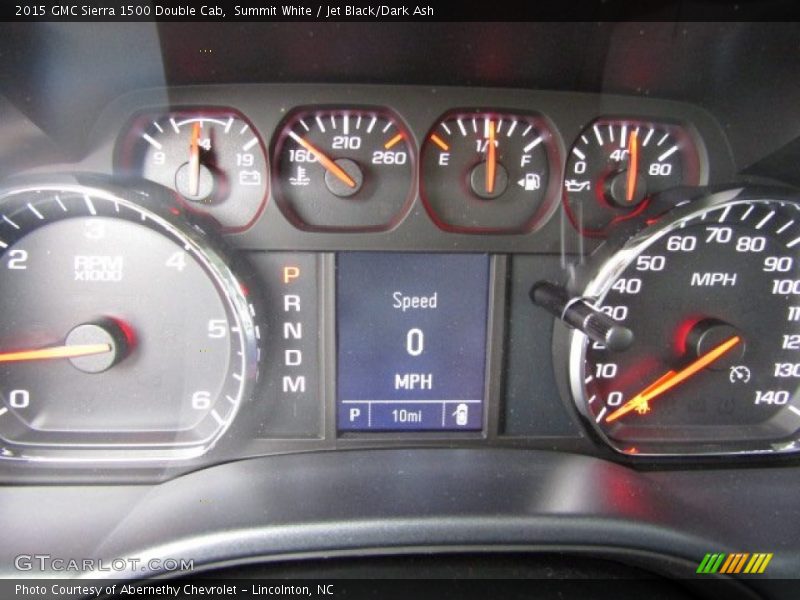 Summit White / Jet Black/Dark Ash 2015 GMC Sierra 1500 Double Cab
