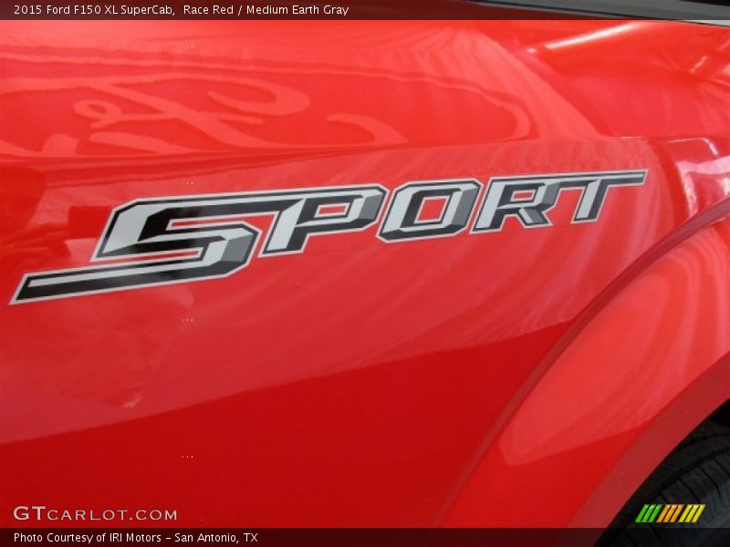 Race Red / Medium Earth Gray 2015 Ford F150 XL SuperCab