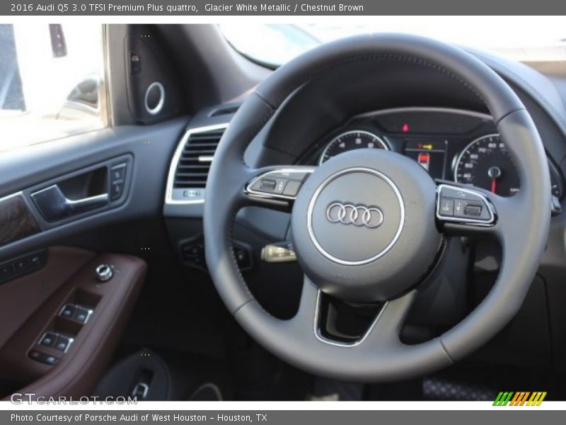 Glacier White Metallic / Chestnut Brown 2016 Audi Q5 3.0 TFSI Premium Plus quattro