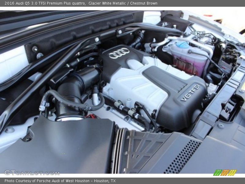 Glacier White Metallic / Chestnut Brown 2016 Audi Q5 3.0 TFSI Premium Plus quattro