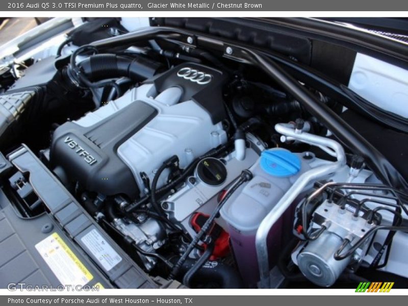 Glacier White Metallic / Chestnut Brown 2016 Audi Q5 3.0 TFSI Premium Plus quattro