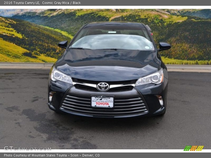 Cosmic Gray Mica / Black 2016 Toyota Camry LE