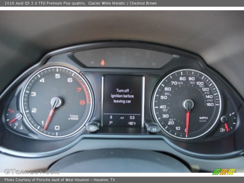 Glacier White Metallic / Chestnut Brown 2016 Audi Q5 3.0 TFSI Premium Plus quattro
