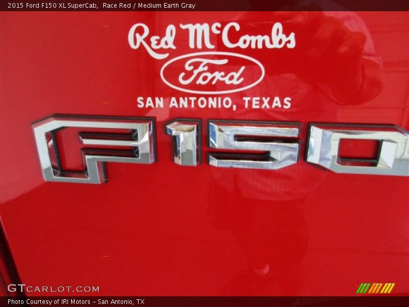 Race Red / Medium Earth Gray 2015 Ford F150 XL SuperCab