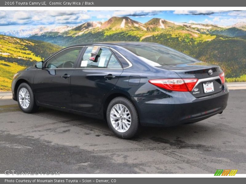 Cosmic Gray Mica / Black 2016 Toyota Camry LE
