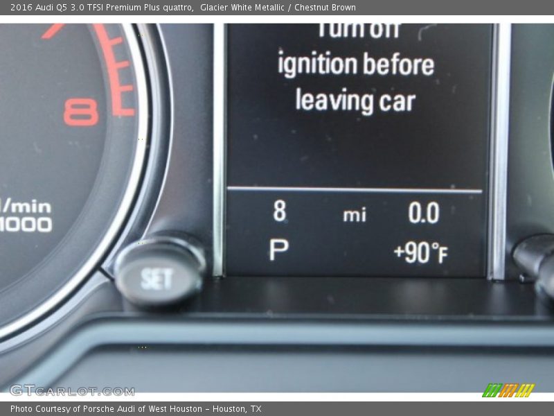 Glacier White Metallic / Chestnut Brown 2016 Audi Q5 3.0 TFSI Premium Plus quattro