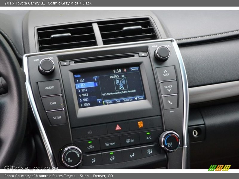 Cosmic Gray Mica / Black 2016 Toyota Camry LE