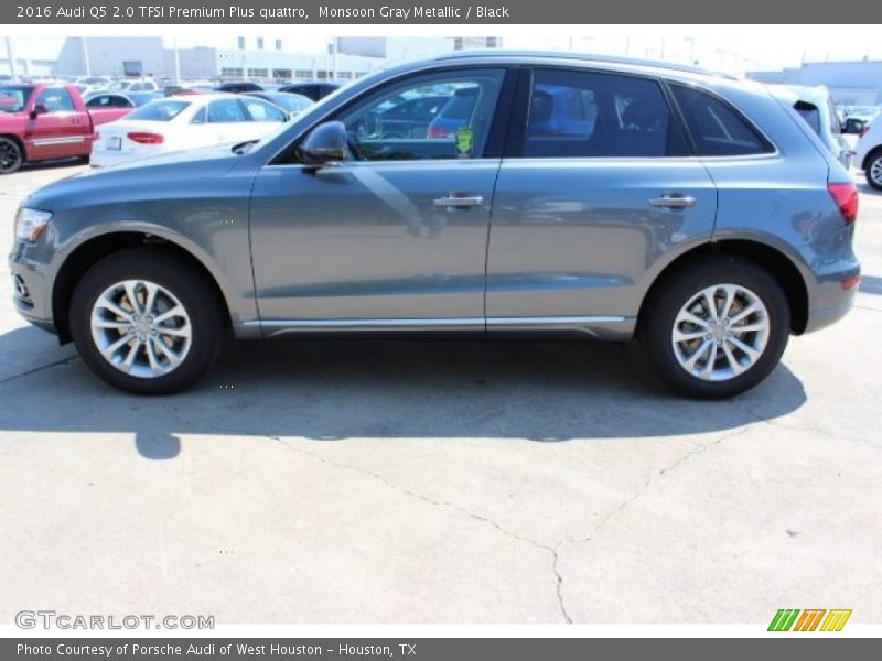 Monsoon Gray Metallic / Black 2016 Audi Q5 2.0 TFSI Premium Plus quattro