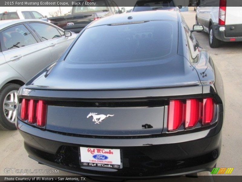 Black / Ebony 2015 Ford Mustang EcoBoost Coupe