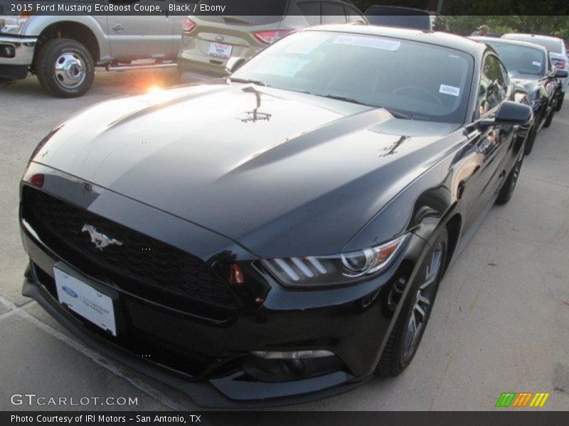 Black / Ebony 2015 Ford Mustang EcoBoost Coupe