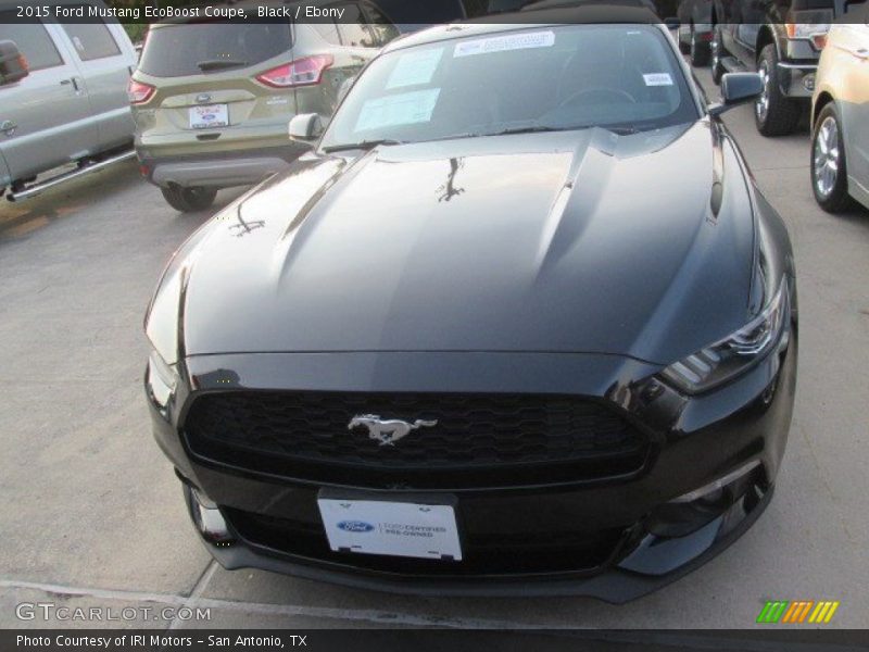 Black / Ebony 2015 Ford Mustang EcoBoost Coupe
