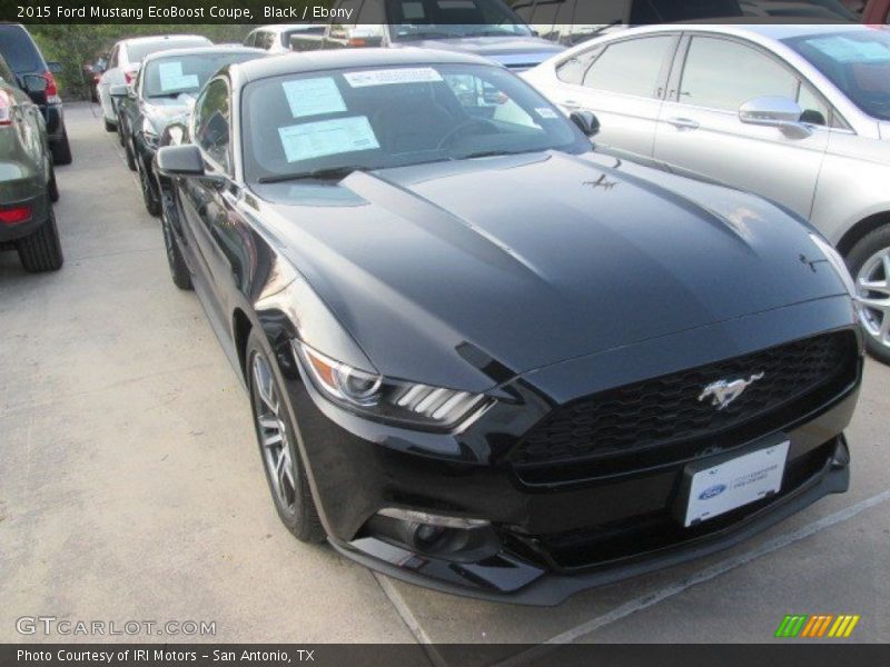 Black / Ebony 2015 Ford Mustang EcoBoost Coupe