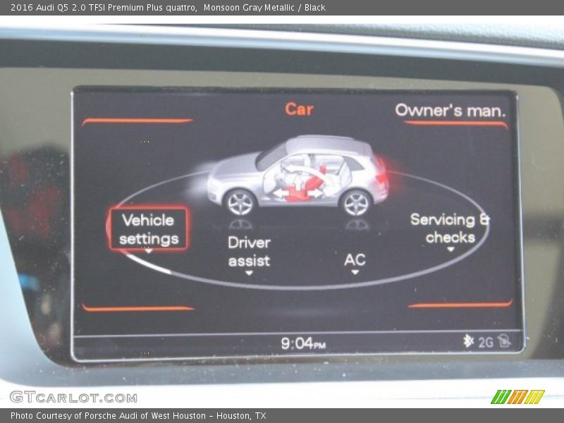 Monsoon Gray Metallic / Black 2016 Audi Q5 2.0 TFSI Premium Plus quattro