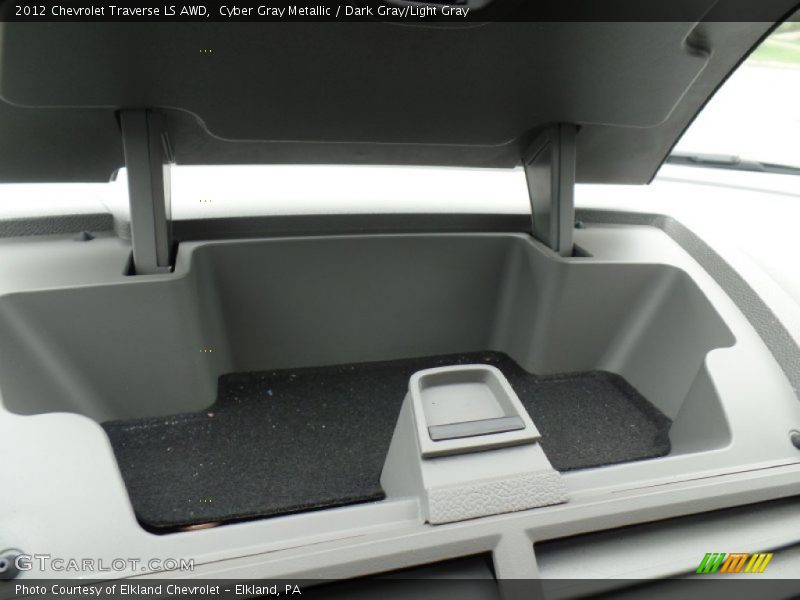 Cyber Gray Metallic / Dark Gray/Light Gray 2012 Chevrolet Traverse LS AWD