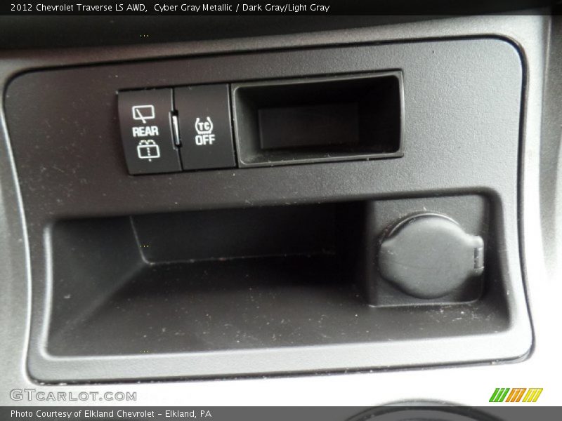 Cyber Gray Metallic / Dark Gray/Light Gray 2012 Chevrolet Traverse LS AWD