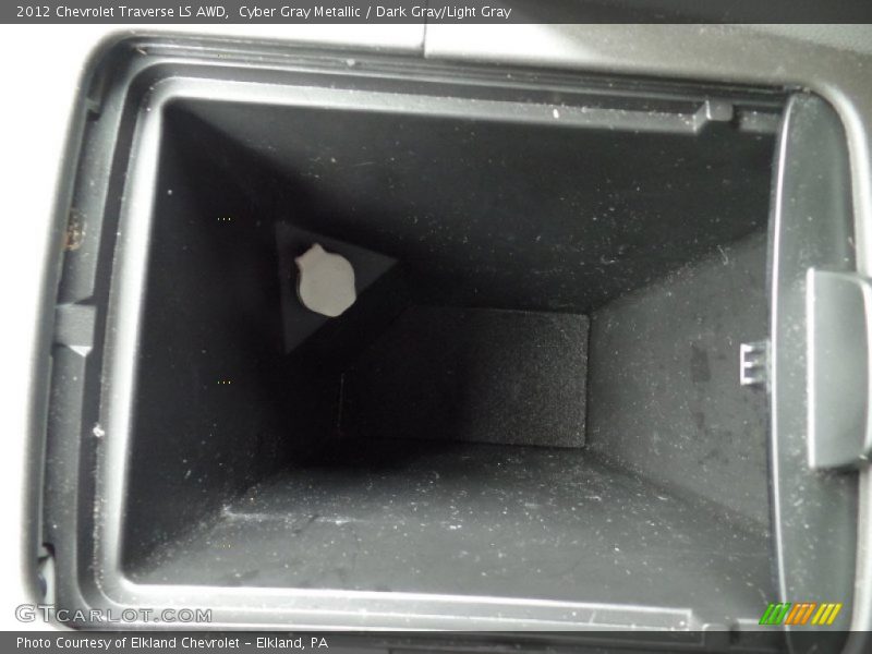 Cyber Gray Metallic / Dark Gray/Light Gray 2012 Chevrolet Traverse LS AWD