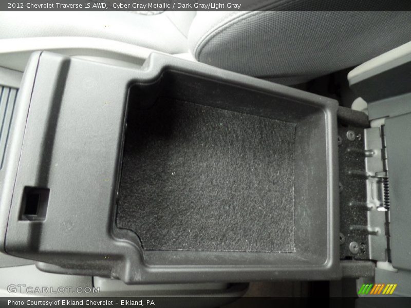 Cyber Gray Metallic / Dark Gray/Light Gray 2012 Chevrolet Traverse LS AWD