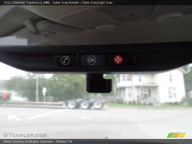 Cyber Gray Metallic / Dark Gray/Light Gray 2012 Chevrolet Traverse LS AWD