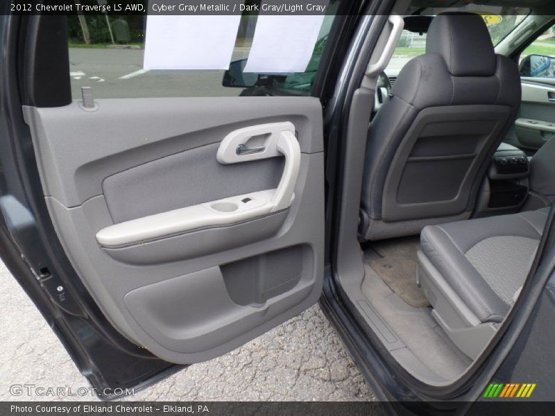 Cyber Gray Metallic / Dark Gray/Light Gray 2012 Chevrolet Traverse LS AWD