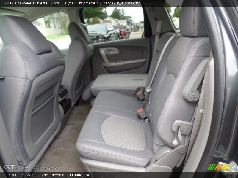 Cyber Gray Metallic / Dark Gray/Light Gray 2012 Chevrolet Traverse LS AWD