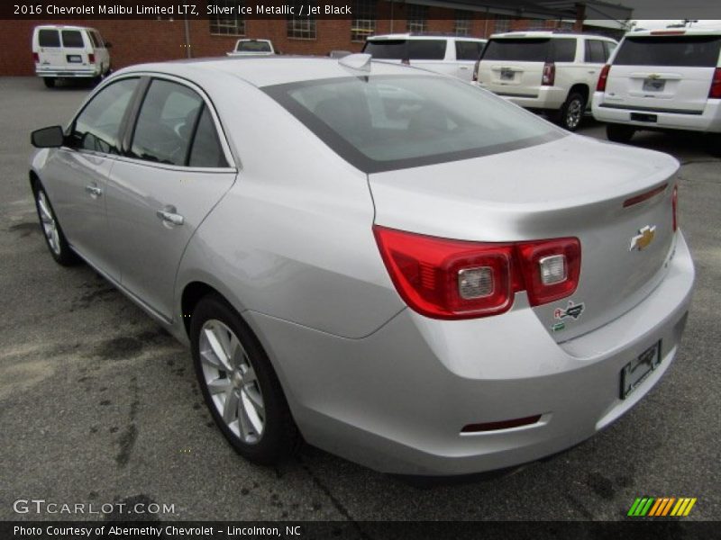 Silver Ice Metallic / Jet Black 2016 Chevrolet Malibu Limited LTZ
