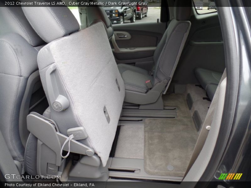Cyber Gray Metallic / Dark Gray/Light Gray 2012 Chevrolet Traverse LS AWD