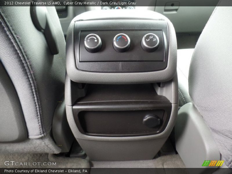 Cyber Gray Metallic / Dark Gray/Light Gray 2012 Chevrolet Traverse LS AWD