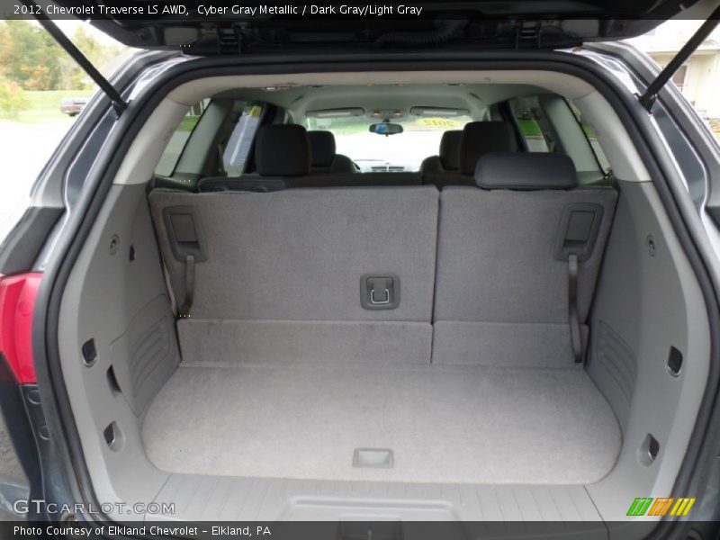 Cyber Gray Metallic / Dark Gray/Light Gray 2012 Chevrolet Traverse LS AWD