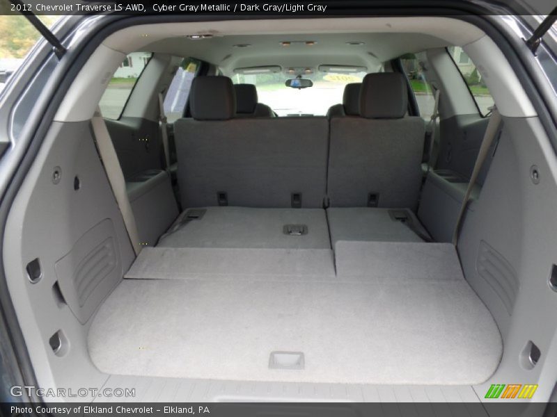 Cyber Gray Metallic / Dark Gray/Light Gray 2012 Chevrolet Traverse LS AWD