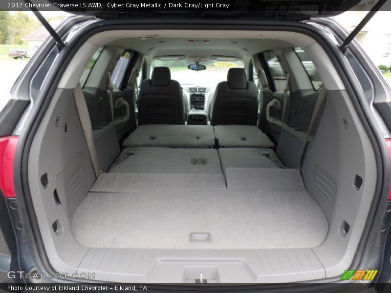 Cyber Gray Metallic / Dark Gray/Light Gray 2012 Chevrolet Traverse LS AWD