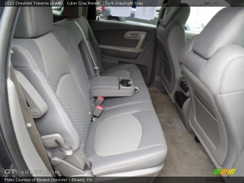 Cyber Gray Metallic / Dark Gray/Light Gray 2012 Chevrolet Traverse LS AWD