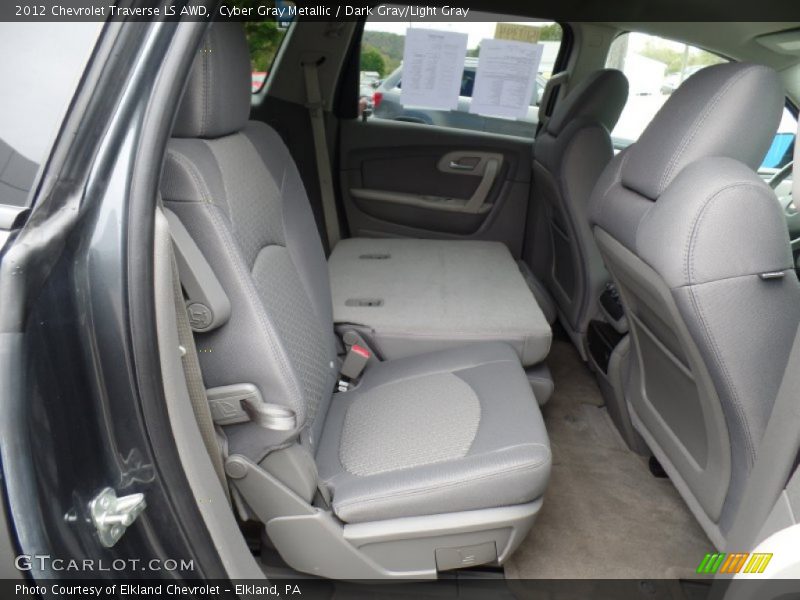 Cyber Gray Metallic / Dark Gray/Light Gray 2012 Chevrolet Traverse LS AWD