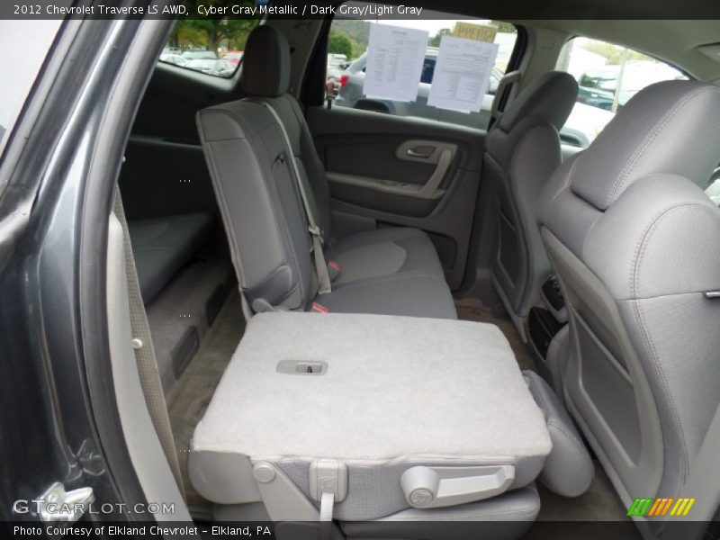 Cyber Gray Metallic / Dark Gray/Light Gray 2012 Chevrolet Traverse LS AWD