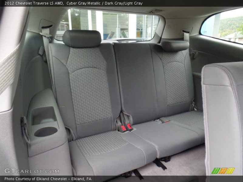 Cyber Gray Metallic / Dark Gray/Light Gray 2012 Chevrolet Traverse LS AWD