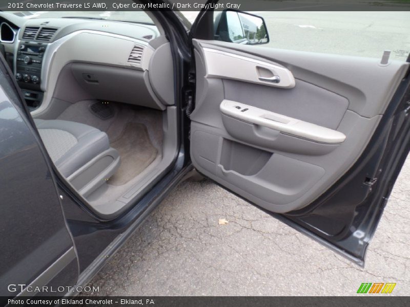 Cyber Gray Metallic / Dark Gray/Light Gray 2012 Chevrolet Traverse LS AWD