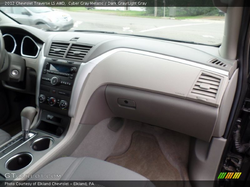 Cyber Gray Metallic / Dark Gray/Light Gray 2012 Chevrolet Traverse LS AWD