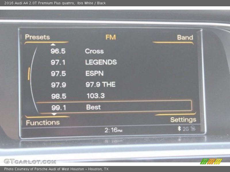 Ibis White / Black 2016 Audi A4 2.0T Premium Plus quattro