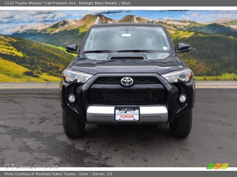 Midnight Black Metallic / Black 2016 Toyota 4Runner Trail Premium 4x4