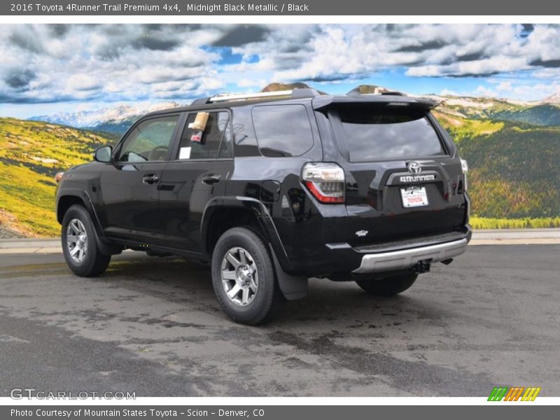 Midnight Black Metallic / Black 2016 Toyota 4Runner Trail Premium 4x4