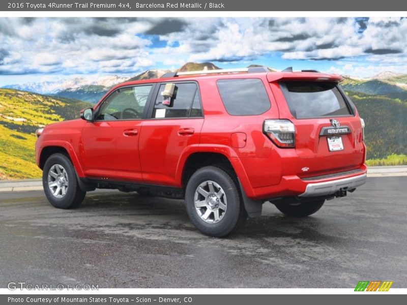 Barcelona Red Metallic / Black 2016 Toyota 4Runner Trail Premium 4x4