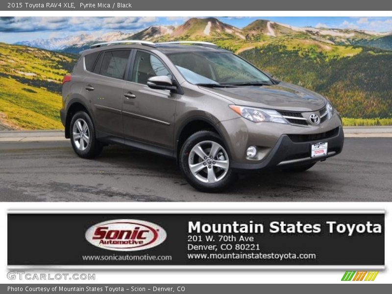 Pyrite Mica / Black 2015 Toyota RAV4 XLE