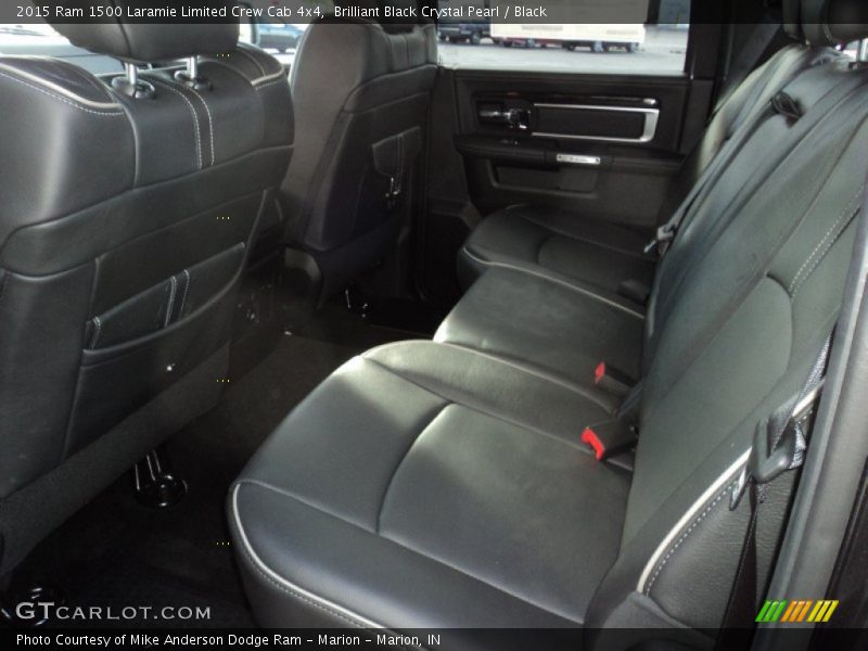 Rear Seat of 2015 1500 Laramie Limited Crew Cab 4x4