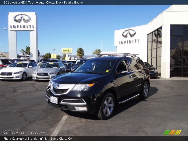Crystal Black Pearl / Ebony 2011 Acura MDX Technology