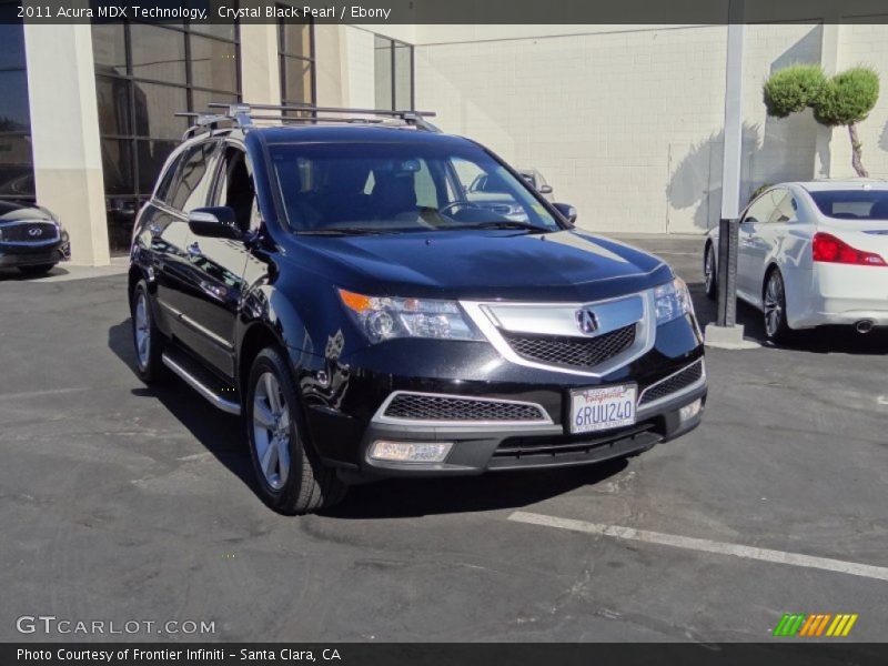 Crystal Black Pearl / Ebony 2011 Acura MDX Technology