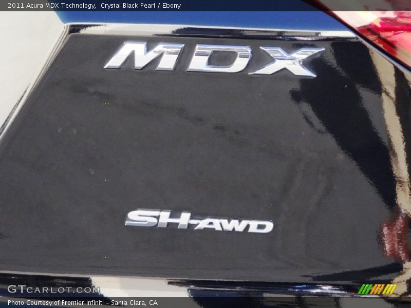 Crystal Black Pearl / Ebony 2011 Acura MDX Technology