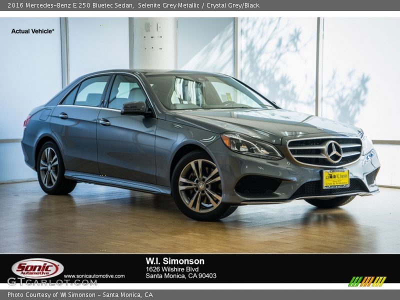 Selenite Grey Metallic / Crystal Grey/Black 2016 Mercedes-Benz E 250 Bluetec Sedan