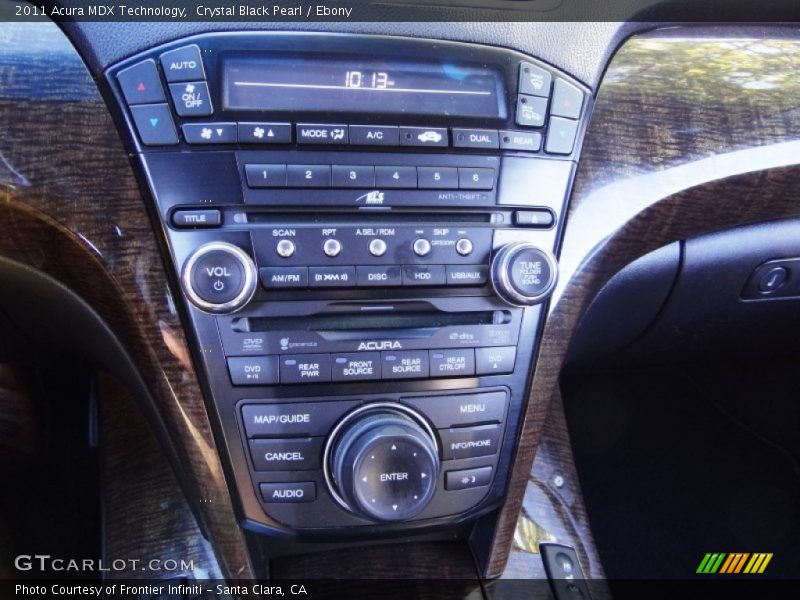Crystal Black Pearl / Ebony 2011 Acura MDX Technology