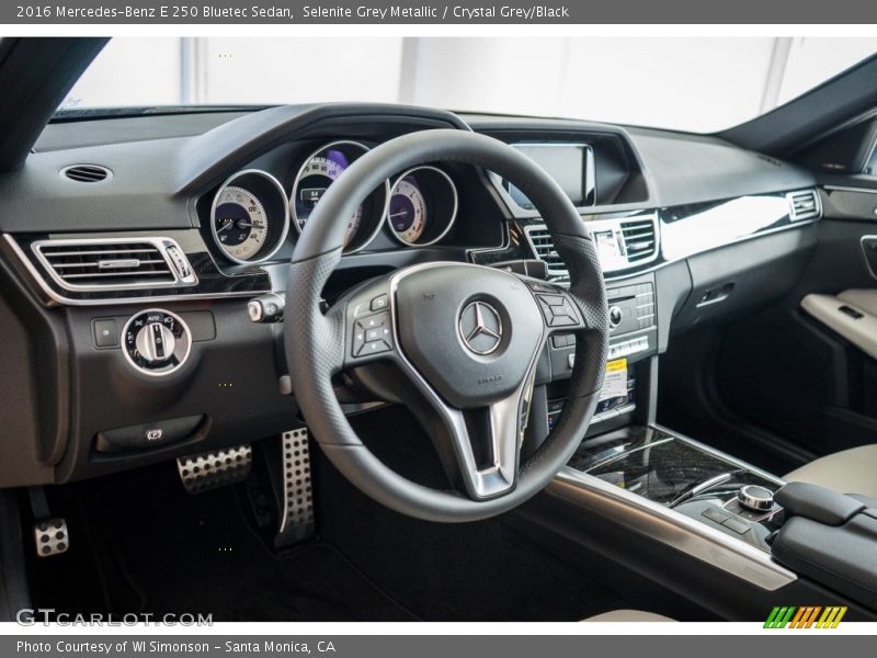 Crystal Grey/Black Interior - 2016 E 250 Bluetec Sedan 