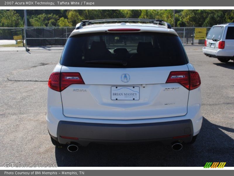 Taffeta White / Taupe 2007 Acura MDX Technology